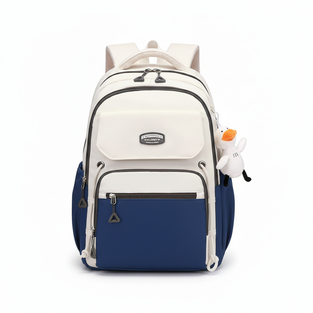 Middle School, High School, and College Students' Schoolbags Stain-Resistant Backpacks (Brawn)